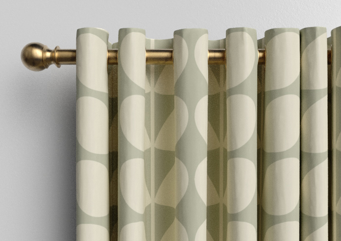 Orla Kiely Jumbo Solid Stem, Pebble - Made to Measure Curtains - Image 12